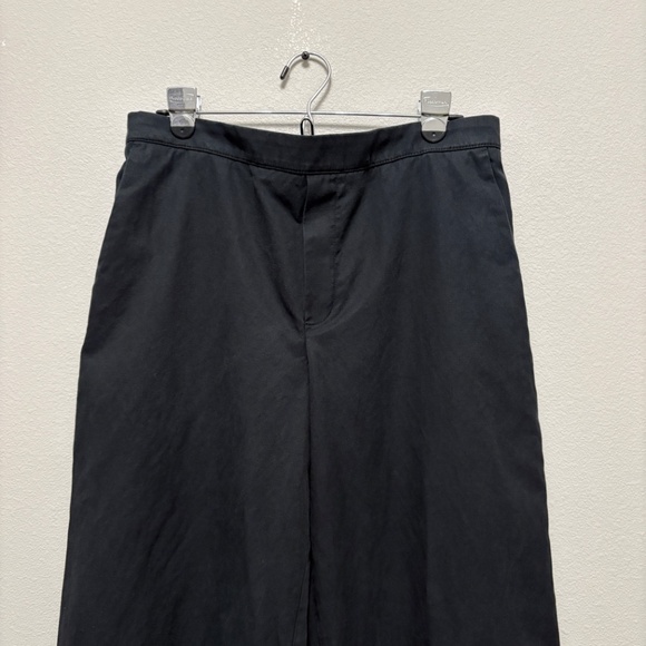 Madewell Pull-On Straight Pants in Drapey Twill - True Black, L - Picture 5 of 10